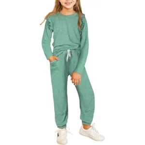 blibean Girls Fall Clothes Sets Fashion Sweatsuit Outfits Size 4-13 Years Old