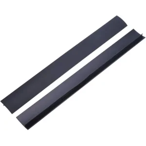 2 Pack Flexible Kitchen Stove Gap Covers, Silicone Gap Fillers Between Counter and Stovetop, Oven, Washer, Dryer, Easy to Wipe, Food grade (Black, 21 Inches)