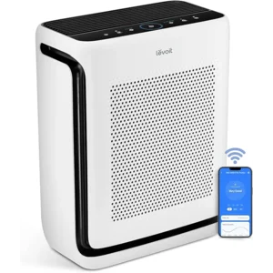 LEVOIT Air Purifiers for Home Large Room Up to 1875 Ft² with Washable Pre-Filter, AHAM VERIFIDE, Air Quality Monitor, HEPA Sleep Mode for Allergies, Pet Hair in Bedroom, Vital 200S-P, White
