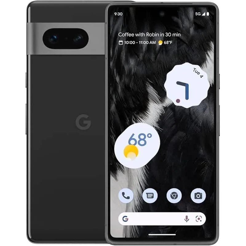 Google Pixel 7 5G, US Version, 128GB, Obsidian - Unlocked (Renewed)