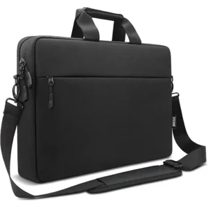 TECOOL Laptop Bag 15 15.6 16 Inch, Waterproof Laptop Case Sleeve Messenger Bag Briefcase with Shoulder Strap for 15 15.6 16 Inch Lenovo HP Dell Acer ASUS Notebook, MacBook Pro 16, Black