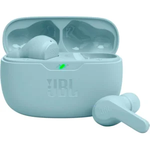 JBL Vibe Beam - True Wireless JBL Deep Bass Sound Earbuds, Bluetooth 5.2, Water & Dust Resistant, Hands-free call with VoiceAware, Up to 32 hours of battery life (Mint)