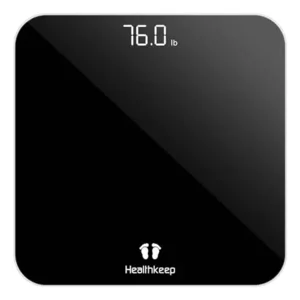 Digital Bathroom Scales for Body Weight, Weight Scale with High Precision Sensors Accurate Round Corner Design LED Display 400lbs/180kg