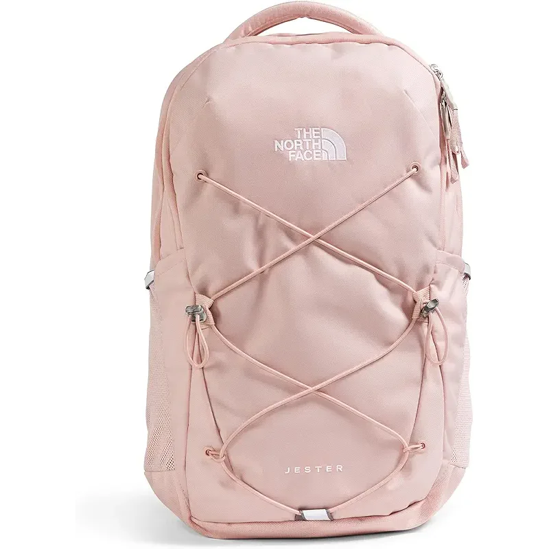 The North Face Women's Jester Everyday Laptop Backpack | Commuter Travel Bag with Laptop Sleeve, Water-Repellent Finish, Spacious Compartment, Pink Moss, One Size