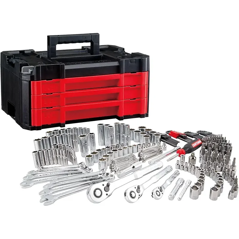 Craftsman 262-Piece Mechanic Tool Set with 3-Drawer VERSASTACK Box, SAE and Metric Socket Set, Car and Motorcycle Tool Kit with Combination Wrenches and Spark Plug Sockets (CMMT45309)