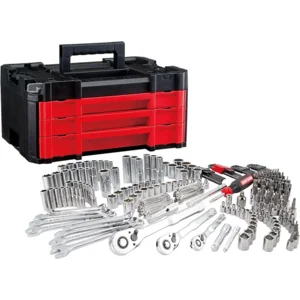 Craftsman 262-Piece Mechanic Tool Set with 3-Drawer VERSASTACK Box, SAE and Metric Socket Set, Car and Motorcycle Tool Kit with Combination Wrenches and Spark Plug Sockets (CMMT45309)