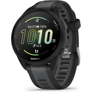 Garmin Forerunner 165, Running Smartwatch, Colorful AMOLED Display, Training Metrics and Recovery Insights, Black