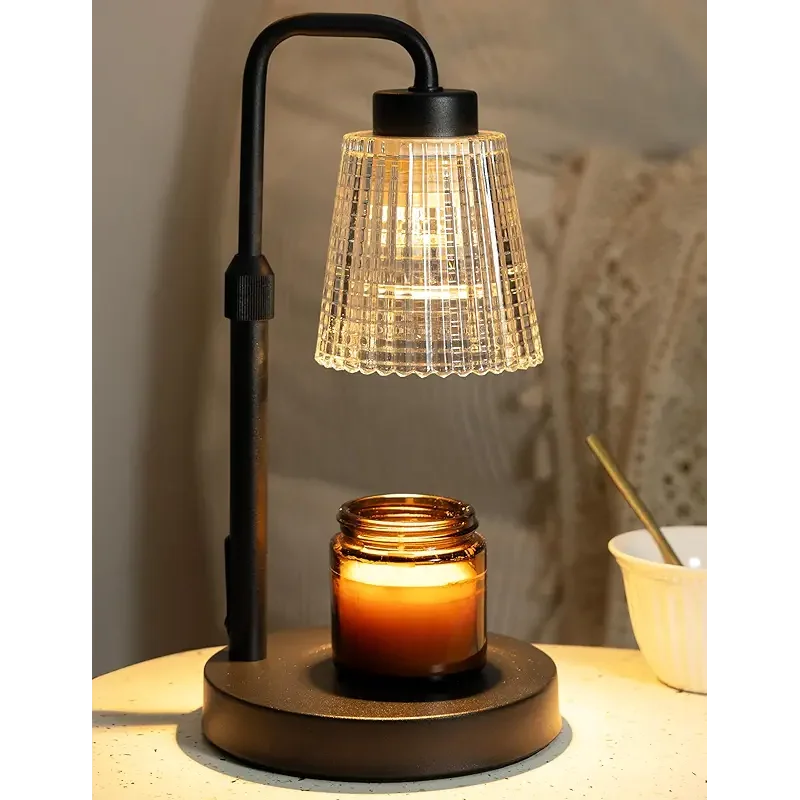 Candle Warmer Lamp with Timer Dimmable, Birthday Gifts for Women Mom, House Warming Gifts New Home Decor, Wax Melt Warmer for Jar Candles with 2 Bulbs