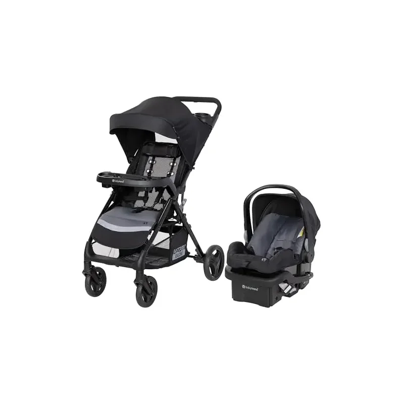 Baby Trend Passport Seasons Travel System with EZ-Lift™ Infant Car Seat, Journey Black