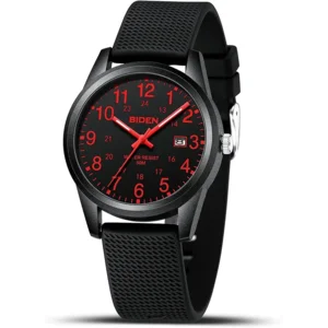 LN LENQIN Mens Watches Analog Quartz Sports Unisex 30M Waterproof Nurse Watch for Men Women Medical Professionals Military Time with Second Hand Glowing Easy to Read Dial