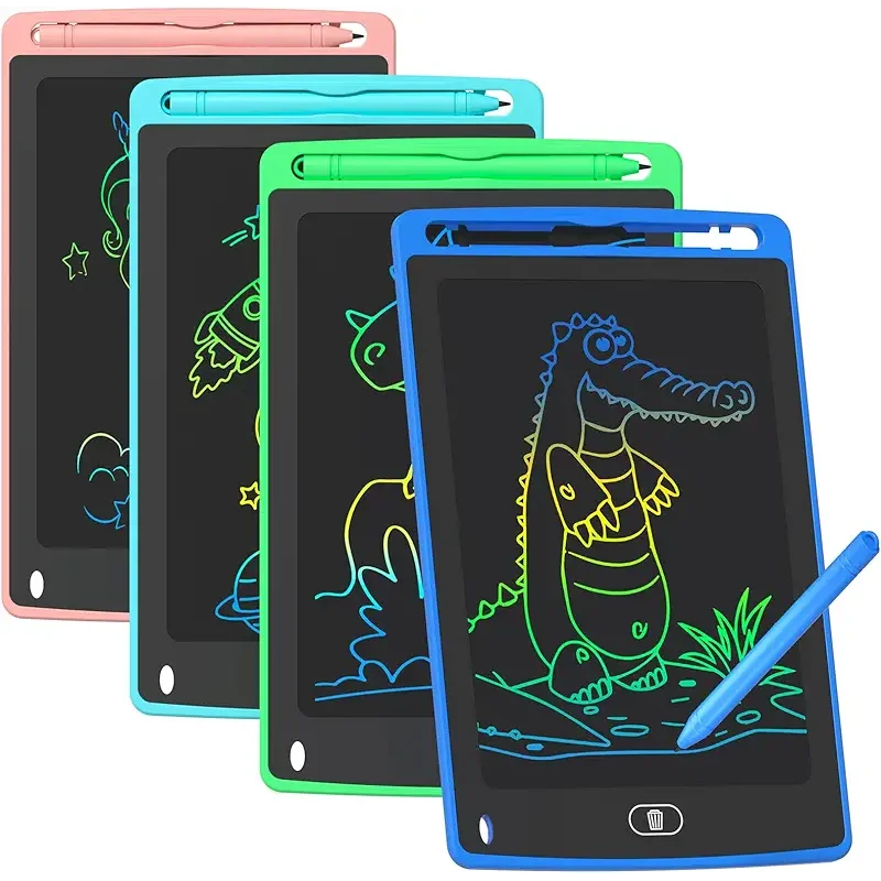 4 Pack LCD Writing Tablet for Kids, 8.5 Inch Colorful Doodle Board Drawing Tablet, Educational Learning Toys Birthday Gifts for Boys Girls Age 3 4 5 6 7 8