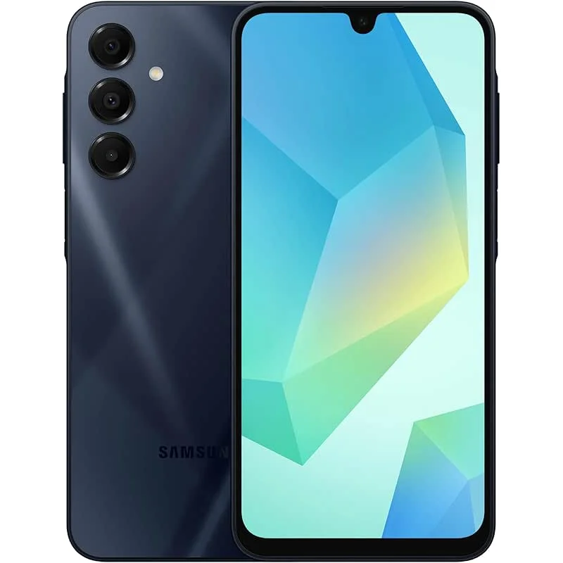 Samsung Galaxy A16 5G A Series, Unlocked Android Smartphone, Large AMOLED Display, Durable Design, Super Fast Charging, Expandable Storage, 5G Connectivity, US Version, 2025, Blue Black