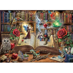 Magic Book Jigsaw Puzzles, 1000 Piece Puzzle for Adults, Family Puzzles Game, Fun Relaxing Challenging, Interlock Perfectly No Dust, Home Wall Decor, Gift for Valentine Friends Parents Kids