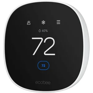 ecobee Smart Thermostat Essential - Energy Star Certified programmable Wi-Fi Thermostat - Works with Siri, Alexa, and Google Assistant
