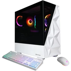 CyberPowerPC Gamer Xtreme VR Gaming PC, Intel Core i7-14700F 2.1GHz, GeForce RTX 5060 Ti 16GB, 16GB DDR5, 1TB PCIe 4.0 SSD, WiFi Ready & Windows 11 Home (GXiVR8040A17)