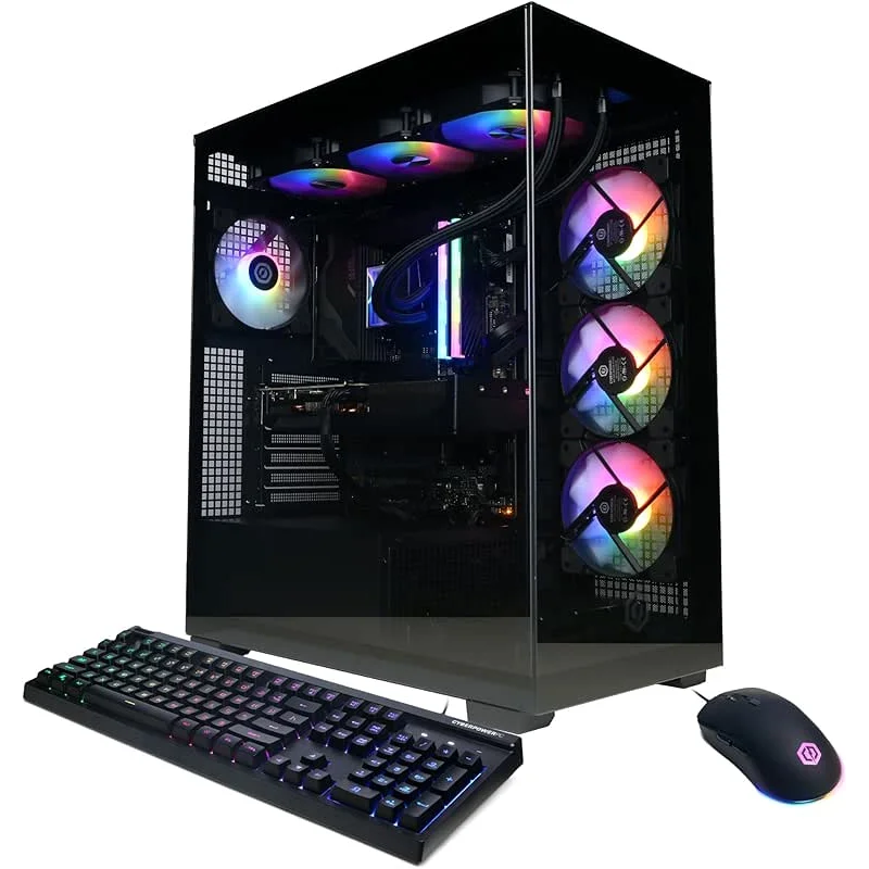 CyberPowerPC Gamer Xtreme VR Gaming PC, Intel Core i9-14900KF 3.2GHz, GeForce RTX 5070 12GB, 32GB DDR5, 2TB PCIe 4.0 SSD, WiFi Ready & Windows 11 Home (GXiVR8080A39)