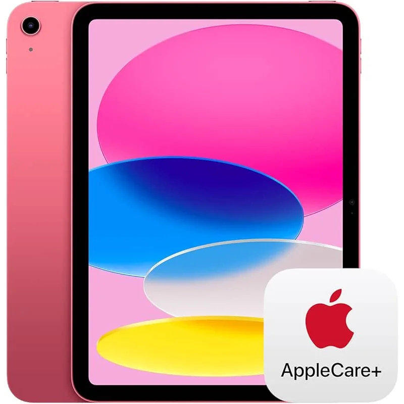 Apple iPad 11-inch: A16 chip, 11-inch Model, Liquid Retina Display, 128GB, Wi-Fi 6, 12MP Front/12MP Back Camera, Touch ID, All-Day Battery Life — Pink with AppleCare+ (2 Years)