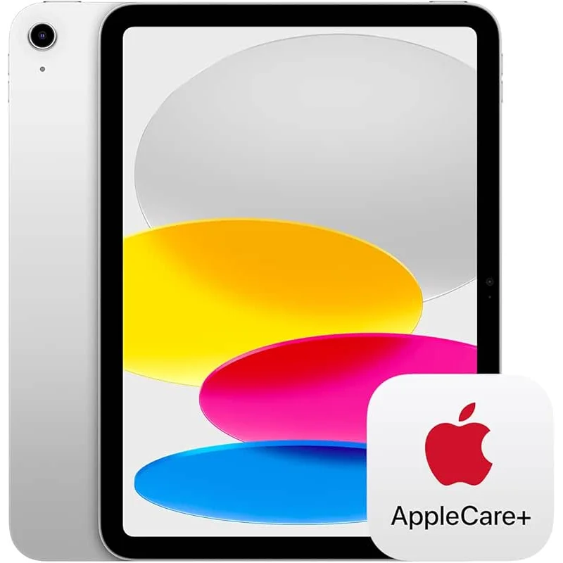 Apple iPad 11-inch: A16 chip, 11-inch Model, Liquid Retina Display, 128GB, Wi-Fi 6, 12MP Front/12MP Back Camera, Touch ID, All-Day Battery Life — Silver with AppleCare+ (2 Years)