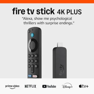 Amazon Fire TV Stick 4K Plus (newest model) with AI-powered Fire TV Search, Wi-Fi 6, stream over 1.8 million movies and shows, free & live TV