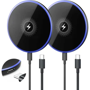 Wireless Charger 2Pack 6FT 15W Samsung Magnetic Wireless Charger Fast Charging Pad for Samsung Galaxy S25 Ultra/S24 FE/S23 Ultra/S22/S21/Z Google Pixel 9 8a 7a 8 7 Pro | Strong Magnet Technology
