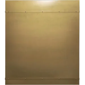 Brass Range Hood Wall Mount 41-3/4"W, 48"H, 21'' D, CT Copper Tailor Custom Handmade Metal Kitchen Vent Hood, with 4-Speed Exhaust Fan & LED Light