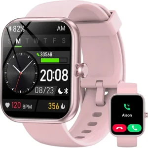 1.83" HD Smart Watch with Alexa Built-in‌, Fitness Tracker Compatible with iOS/Android Pink