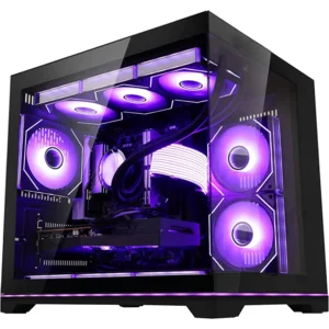 Ocean Park Black Gaming PC Gamer Desktop Computer, AMD Ryzen 5 9600X 6-Core 3.9GHz, RTX 5060 8GB, 32GB DDR5, 1TB PCIe SSD, 850W PSU, 360mm ARGB AIO, WiFi + BT Ready, Pre-installed Win 11 Pro