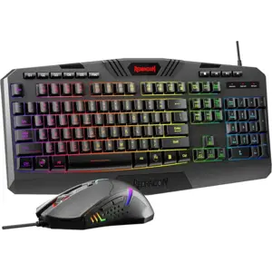 Redragon S101-3 PRO Gaming Keyboard and Mouse, RGB Backlit Programmable Keyboard Mouse with Software, Independent Macro Record Keys, Value Combo Set, New Update Version