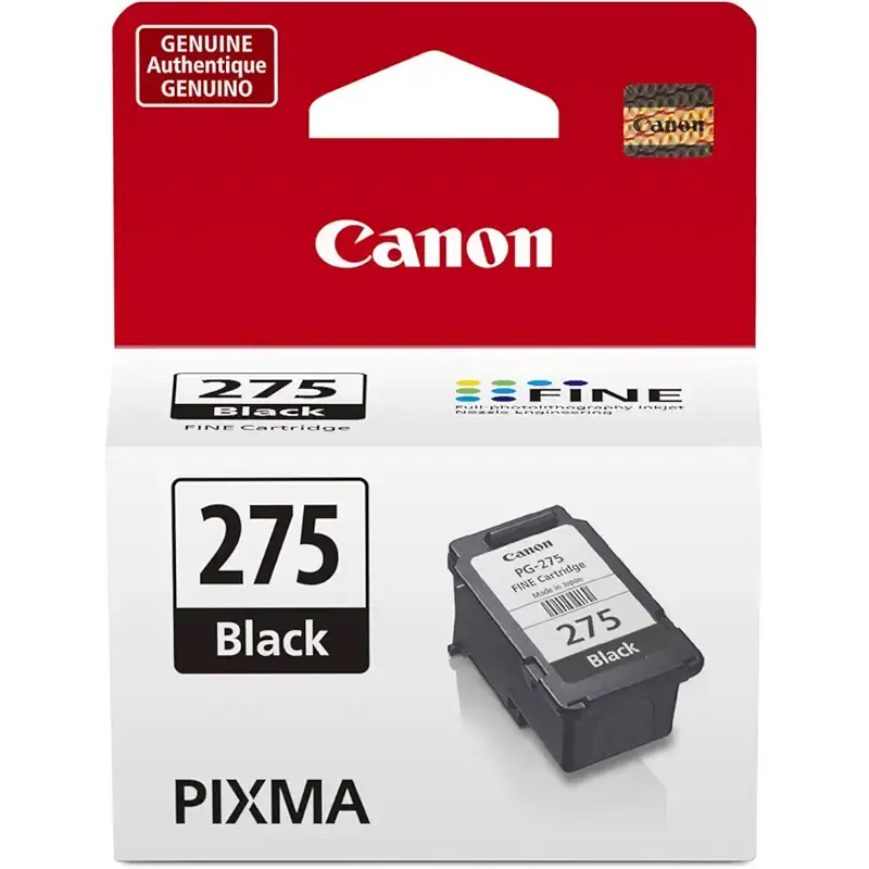Canon PG-275 Genuine Black Ink Cartridge, Compatible with TS3520/3522, TR4720/4722, TS3720/3722