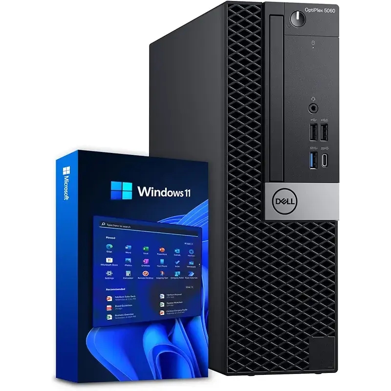 Dell Windows 11 Desktop Computer OptiPlex 5060 | Intel Core i5-8500 Six Core (4.3GHz Turbo) | 16GB DDR4 RAM | 500GB SSD Solid State + 1TB HDD | WiFi + Bluetooth | Home or Office PC (Renewed)
