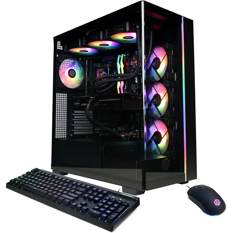 CYBERPOWERPC Gamer Supreme Gaming PC, AMD Ryzen 7 9800X3D 4.7GHz, GeForce RTX 5070 Ti 16GB, 32GB DDR5, 2TB PCIe 4.0 SSD, WiFi Ready & Windows 11 Home (SLC8480A8)
