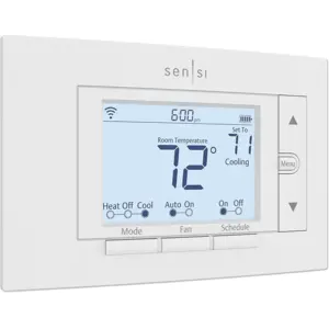 Sensi Smart Thermostat, 100 Years Of Expertise, Wi-Fi, Data Privacy, Programmable, Easy DIY Install, Works With Alexa, Energy Star Certified, Mobile App, ST55