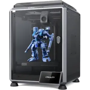 Creality K1C 3D Printer, 3D Printers with 600mm/s Fast Printing Speed, Support Carbon Fiber Filament 300℃ High-Temp Print, Auto Leveling and Clog-Free Direct Extruder 8.66x8.66x9.84 inch