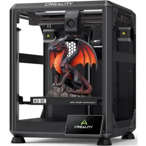 Creality K2 SE 3D Printer, 500mm/s High-Speed Printing, Support Multi Color 3D Printing Needs CFS, Solid Metal Build, Auto Leveling, Direct Drive Extruder, Quick-Swap Nozzle, 220×215×245mm Print Size